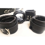 Bed Restraints Leather Bondage Restraints Hospital Medical Asylum Wrist, Ankle Cuffs and Bed Restraint Straps