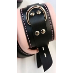Pink And Black Wrist and Ankle Restraint Cuffs