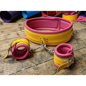 Yellow and Hot Pink Wrist Cu..