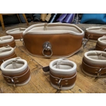 Bondage Belt Leather Restraint Belt and Cuffs Set. Waist, Thigh, Bicep, Wrist, Ankle BDSM Heavy Padded, silky lambs leather lined.