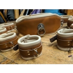 Bondage Belt Leather Restraint Belt and Cuffs Set. Waist, Thigh, Bicep, Wrist, Ankle BDSM Heavy Padded, silky lambs leather lined.