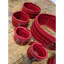 Chunky Wide bdsm Restraints, Real Leather