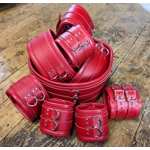 Chunky Wide bdsm Restraints, Real Leather