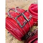 Heavy Wide Bondage bdsm Restraint Cuffs Red