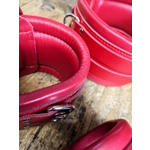 Heavy Wide Bondage bdsm Restraint Cuffs Red