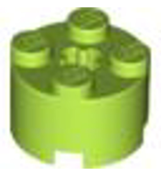 2x2 Round brick w/cross axle hole