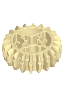 20 Tooth Double Bevel Gear- TAN