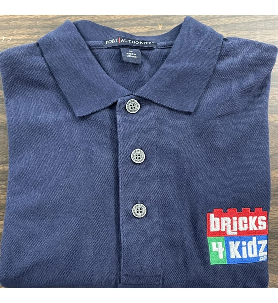 Men’s Long Sleeve Polo-  Navy M