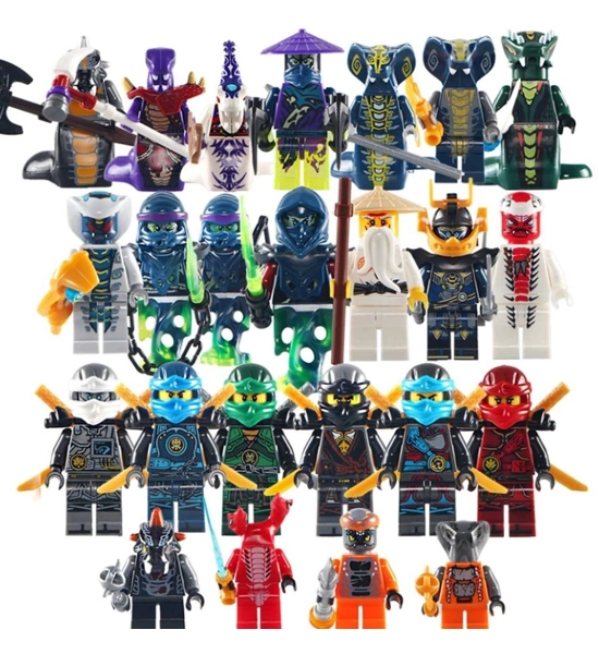 Generic Ninjas Mini Figures- 20 Assorted