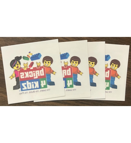 B4K Minifig Temporary Tattoos - Bag of 200