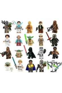 Generic Star Wars Mini Figures- 20 Assorted