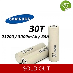 Samsung 30T Battery 3000mAh 35A