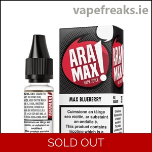 Blueberry Vape Juice by Aramax in 10ml bottle