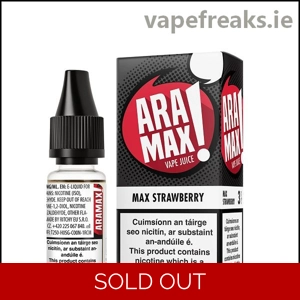 Aramax Strawberry Vape Juice 10ml bottle