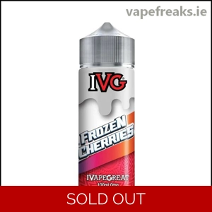 100ml bottle of IVG Frozen Cherries E-Liquid