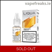 Liqua Traditional Tobacco Vape Juice 10ml bottle from Vape Freaks Ireland