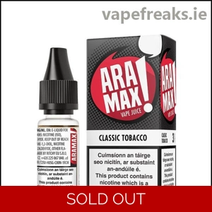 Aramax Classic Tobacco Vape Juice 10ml bottle from Vape Freaks.