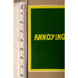 Annoying Vegan vinyl laptop sticker.