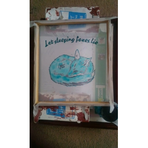 LET SLEEPING FOXES LIE T shirt/tote