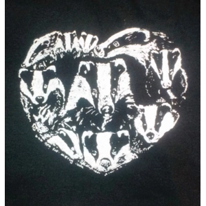 BADGERS IN MY HEART t shirt