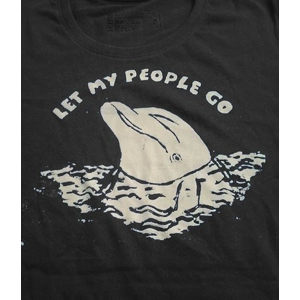Hand printed Dolphin tee