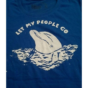 Hand printed Dolphin tee
