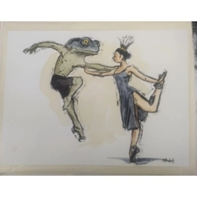 The Princess and the Frog: original signed print. title=