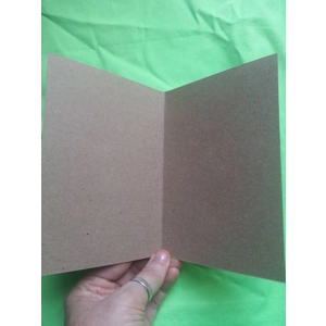 Hanukkah card, hand-printed on recycled card