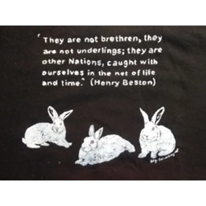 "THEY ARE NOT BRETHREN" hand-printed tee shirt