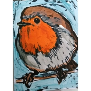 ROBIN signed original print
