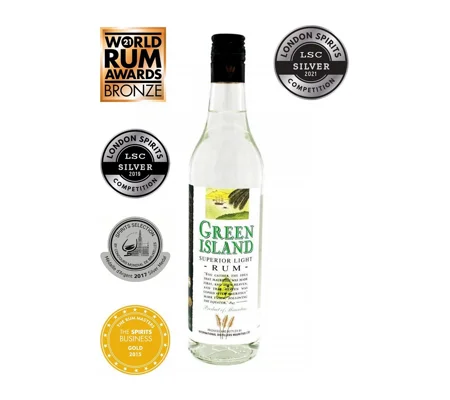 Green Island Superior Light Rum 70cl