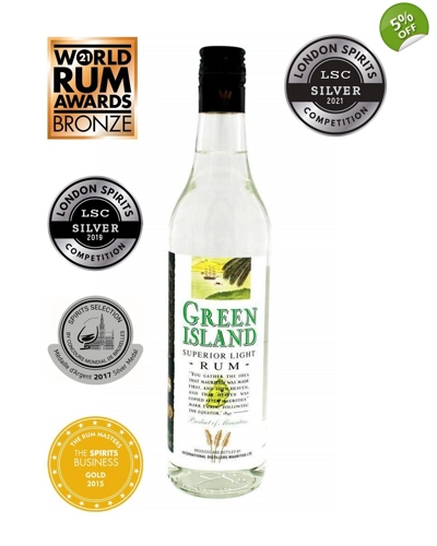 Green Island Superior Light Rum 70cl