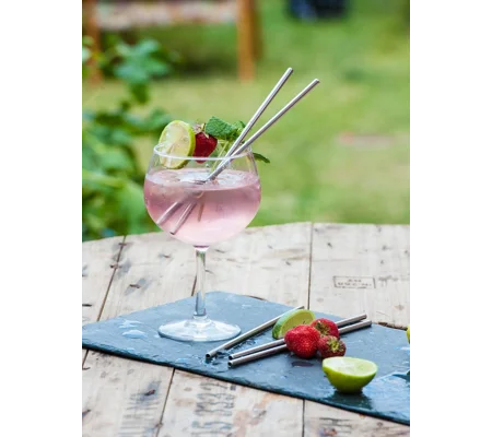 Beaumont 8.5″ Metal Straws x5