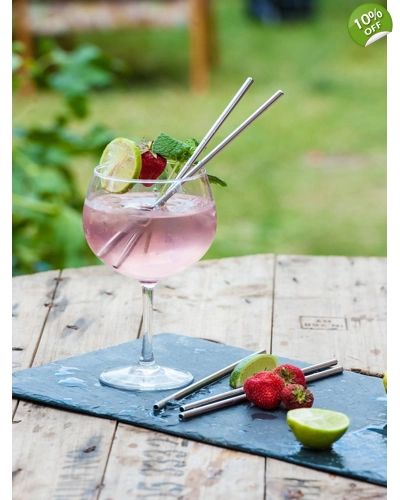 Beaumont 8.5″ Metal Straws x5