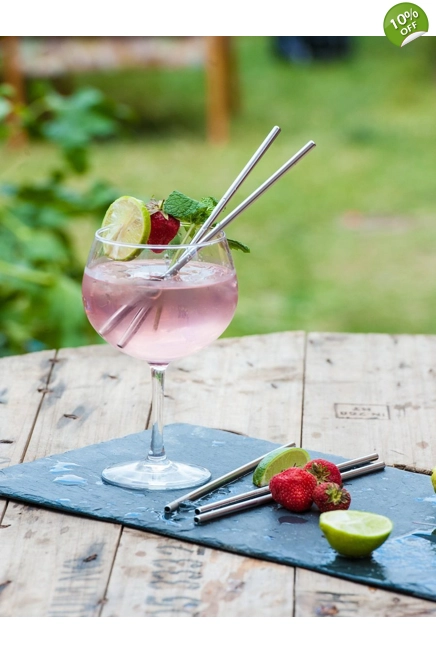 Beaumont 8.5″ Metal Straws x5