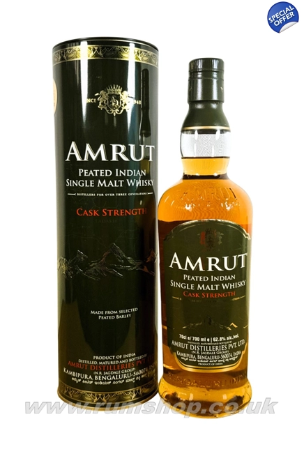 Amrut Peated Cask Strength Whisky 70cl