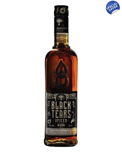 Black Tears Spiced Rum 70cl