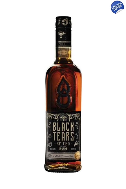 Black Tears Spiced Rum 70cl