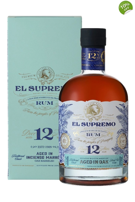 El Supremo 12 Years Old Rum - 70cl