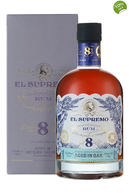 El Supremo 8 Years Old Rum - 70cl