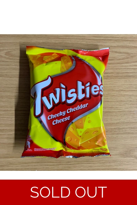 Twisties Cheeky Cheddar Cheese (Pack of 2)