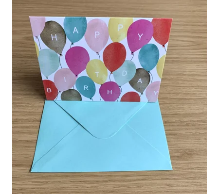 Happy Birthday Card Balloons