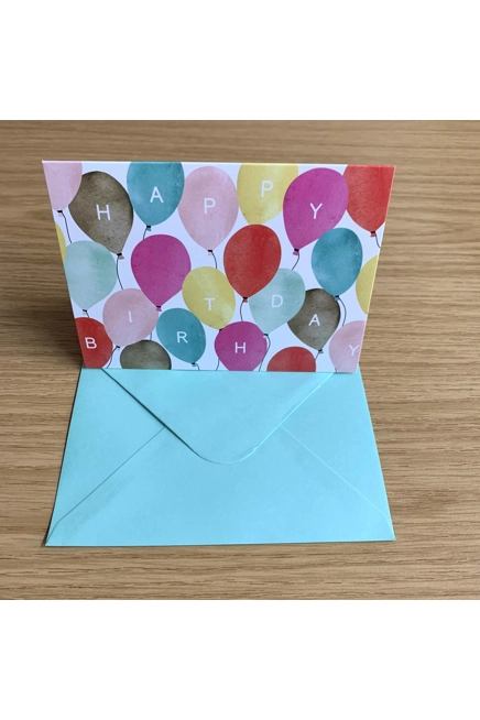 Happy Birthday Card Balloons