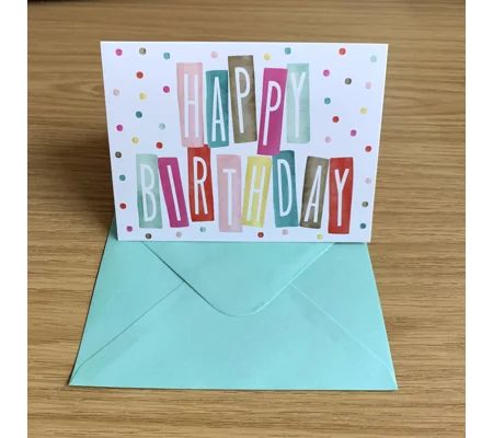 Happy Birthday Card Dots