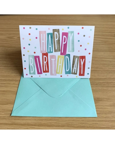 Happy Birthday Card Dots