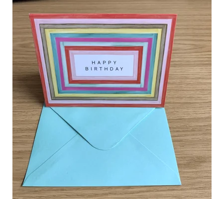 Happy Birthday Card Square