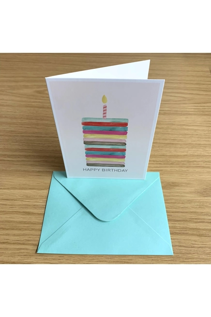 Happy Birthday Card Candle