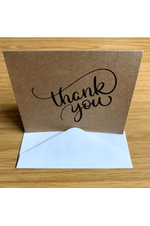 Thank you card plain