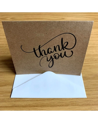 Thank you card plain