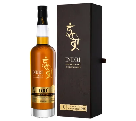 Indri Drú Cask Strength Indian Single Malt Whisky 70cl